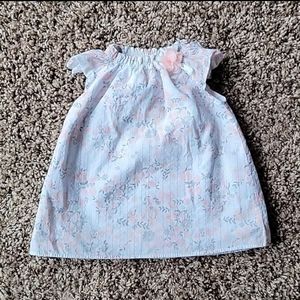 Rene Rofe Baby Floral Striped Dress Size 3-6 Months